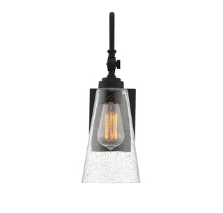 York One Light Wall Sconce in Matte Black