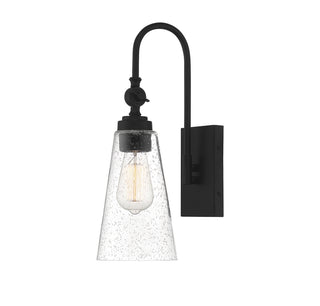 York One Light Wall Sconce in Matte Black