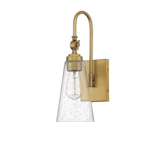 York One Light Wall Sconce in Warm Brass