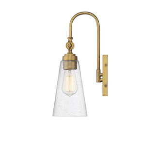York One Light Wall Sconce in Warm Brass