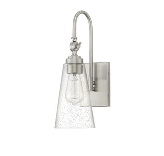 York One Light Wall Sconce in Satin Nickel