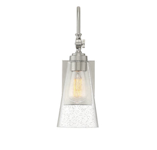 York One Light Wall Sconce in Satin Nickel