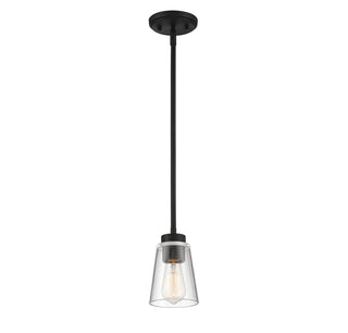 Calhoun One Light Mini-Pendant in Matte Black