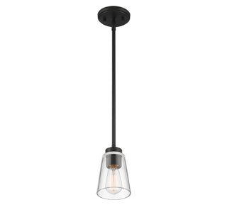 Calhoun One Light Mini-Pendant in Matte Black