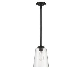 Calhoun One Light Mini-Pendant in Matte Black