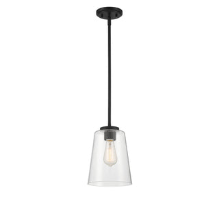 Calhoun One Light Mini-Pendant in Matte Black