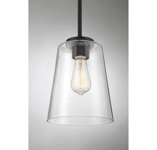 Calhoun One Light Mini-Pendant in Matte Black