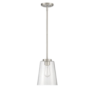 Calhoun One Light Mini-Pendant in Satin Nickel