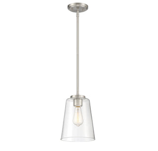 Calhoun One Light Mini-Pendant in Satin Nickel