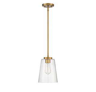 Calhoun One Light Mini-Pendant in Warm Brass