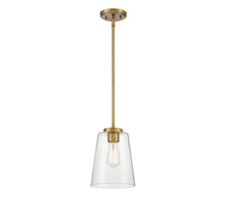 Calhoun One Light Mini-Pendant in Warm Brass
