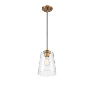 Calhoun One Light Mini-Pendant in Warm Brass