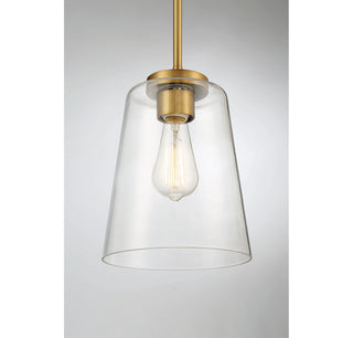 Calhoun One Light Mini-Pendant in Warm Brass