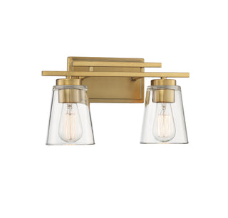 Calhoun Two Light Bath Bar in Warm Brass