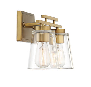 Calhoun Two Light Bath Bar in Warm Brass