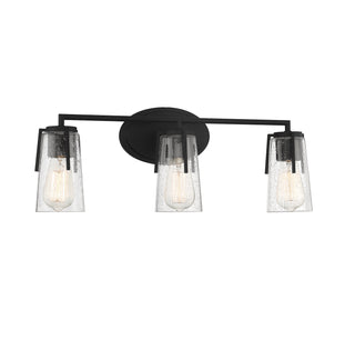 Sacremento Three Light Bath Bar in Black