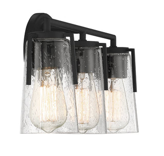 Sacremento Three Light Bath Bar in Black