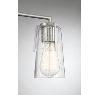 Sacremento Three Light Bath Bar in Satin Nickel