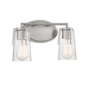 Sacremento Two Light Bath Bar in Satin Nickel