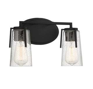 Sacremento Two Light Bath Bar in Black
