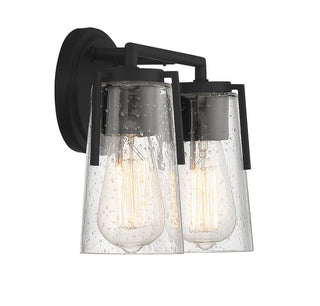 Sacremento Two Light Bath Bar in Black