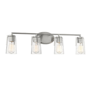 Sacremento Four Light Bath Bar in Satin Nickel