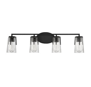 Sacremento Four Light Bath Bar in Black