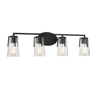 Sacremento Four Light Bath Bar in Black