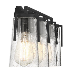Sacremento Four Light Bath Bar in Black