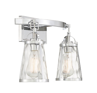 Albany Two Light Bath Bar in Polished Chrome