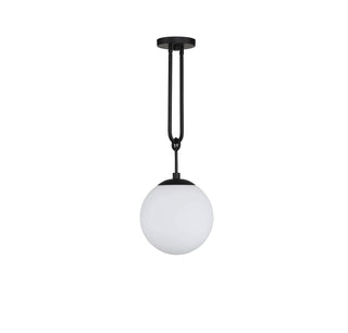 Becker One Light Pendant in Matte Black