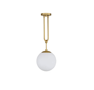 Becker One Light Pendant in Warm Brass