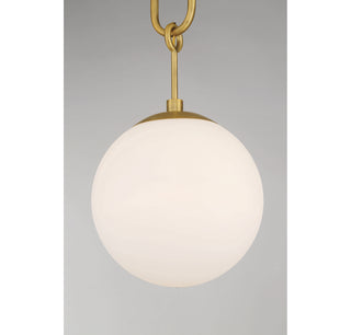 Becker One Light Pendant in Warm Brass