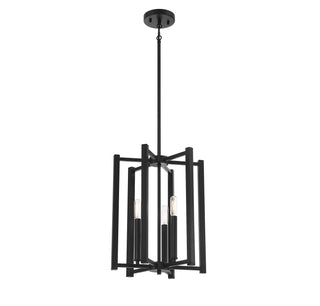 Benson Three Light Pendant in Matte Black