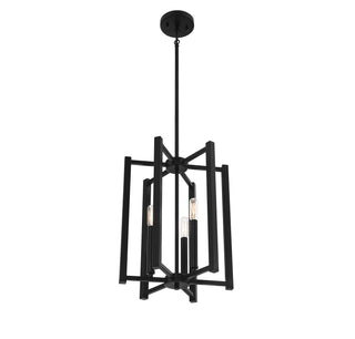 Benson Three Light Pendant in Matte Black