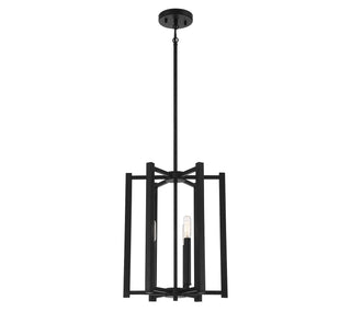Benson Three Light Pendant in Matte Black