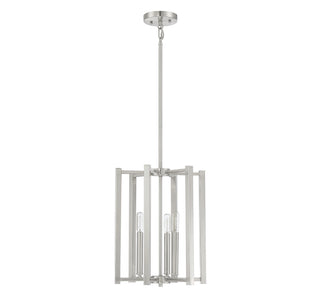 Benson Three Light Pendant in Satin Nickel