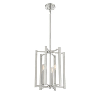 Benson Three Light Pendant in Satin Nickel