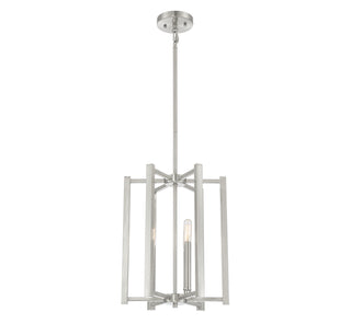 Benson Three Light Pendant in Satin Nickel