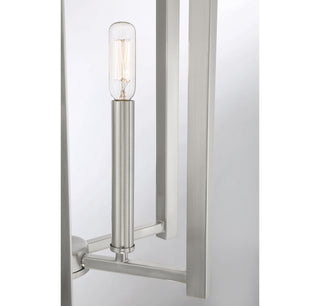 Benson Five Light Pendant in Satin Nickel