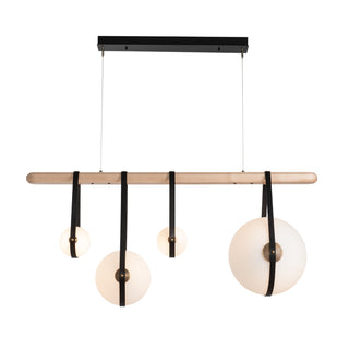 Derby Derby Linear 4-Light LED Pendant in Black