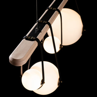 Derby Derby Linear 4-Light LED Pendant in Black