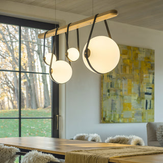 Derby Derby Linear 4-Light LED Pendant in Black
