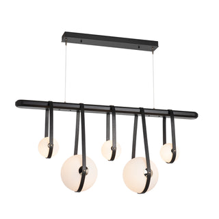 Derby Derby Linear 5-Light LED Pendant in Black