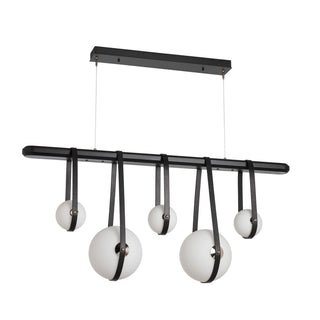 Derby Derby Linear 5-Light LED Pendant in Black