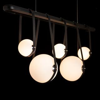 Derby Derby Linear 5-Light LED Pendant in Black