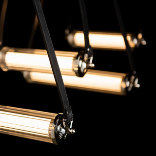 York York Linear 5-Light LED Pendant in Black