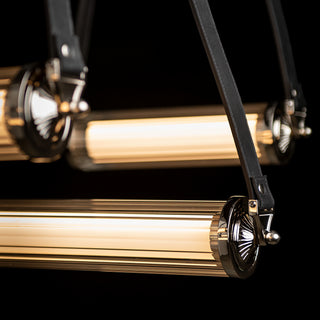 York York Linear 5-Light LED Pendant in Black