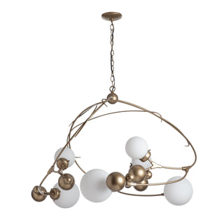Sprig Sprig Circular Pendant in Soft Gold