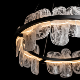 Vitre Vitre Circular LED Pendant in Black